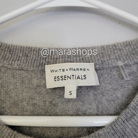 White + Warren Essential Striped Crewneck Sweater - Picture 5 of 6